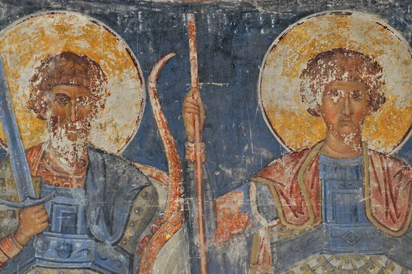 Ravanica Serbia Agosto Fresco Los Santos Guerreros Monasterio Cristiano Ortodoxo — Foto de Stock