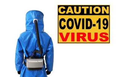 Corona virüsü pandemik uyarı işareti