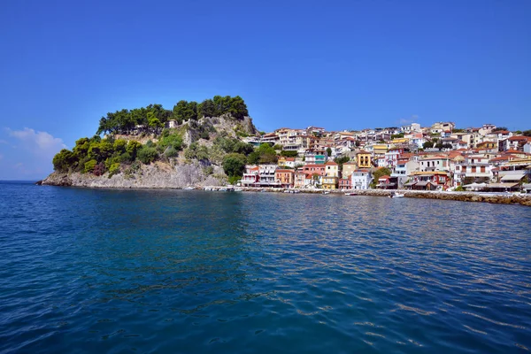 Parga Grecia Agosto Ciudad Vieja Parga Mar Jónico Agosto 2018 — Foto de Stock