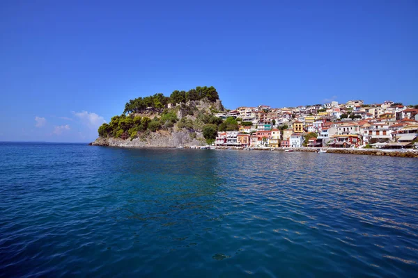 Parga Greece August Старе Місто Парга Іонічному Морі Серпня 2018 — стокове фото