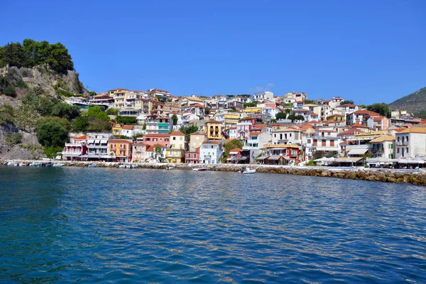 Parga Griekenland August Oude Stad Van Parga Aan Ionische Zee — Stockfoto