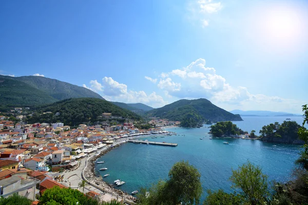 Parga Grécia Agosto Cidade Velha Parga Mar Jónico Agosto 2018 — Fotografia de Stock