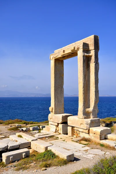 Portara, insula Naxos, Grecia — Fotografie, imagine de stoc