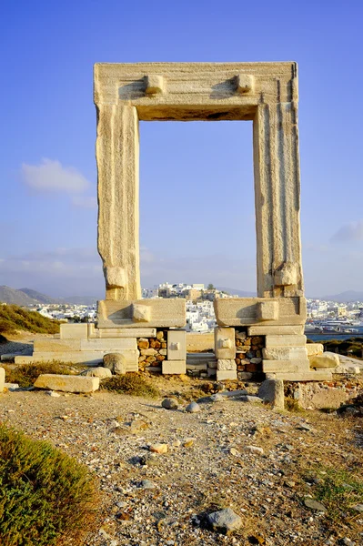 Portara, insula Naxos, Grecia — Fotografie, imagine de stoc