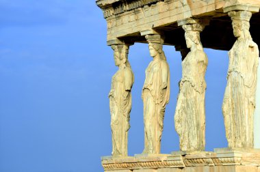 Caryatides, Erechtheion Tapınağı Akropol Atina