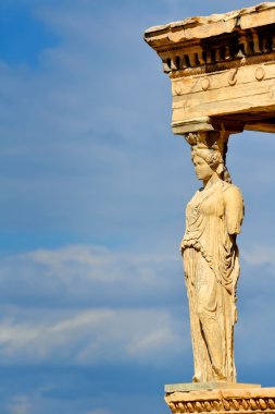 Caryatides, Erechtheion Tapınağı Akropol Atina