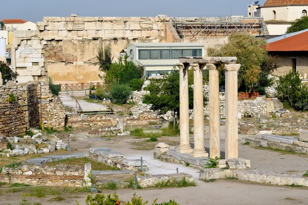 Oude bibliotheek van Hadrianus in Athene — Stockfoto