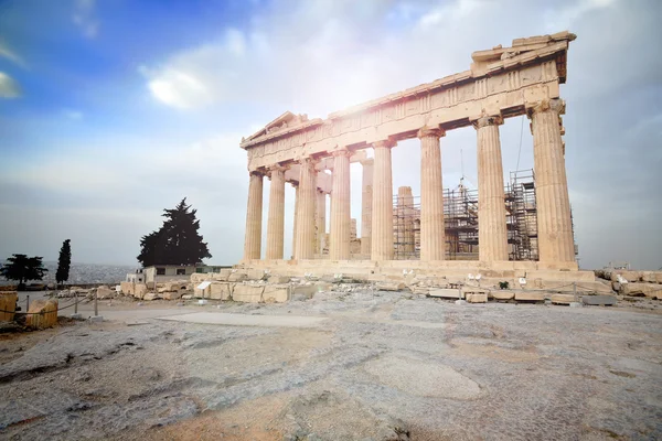 Partenón sobre la Acrópolis de Atenas — Foto de Stock