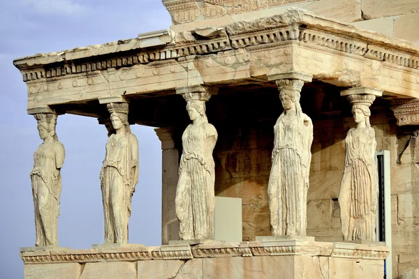 Caryatides em Acropolis, Atenas — Fotografia de Stock