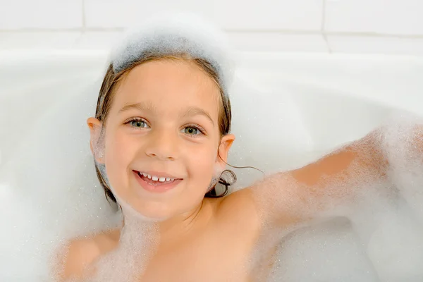 Girl in a bathtub — Stock Photo, Image