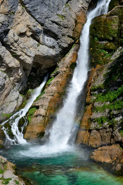 Cachoeira savica — Fotografia de Stock