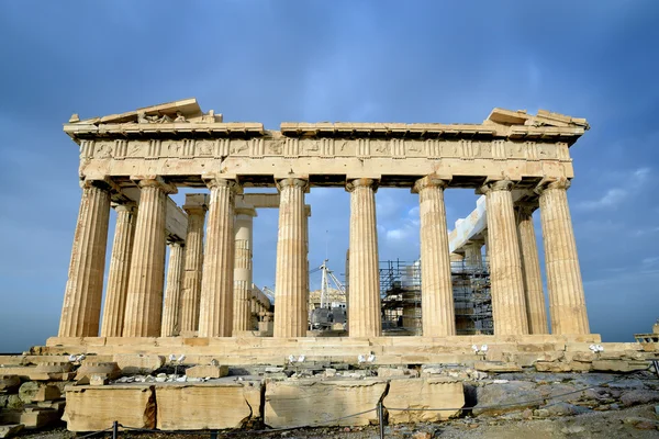 Pártenon na Acrópole em Atenas — Fotografia de Stock