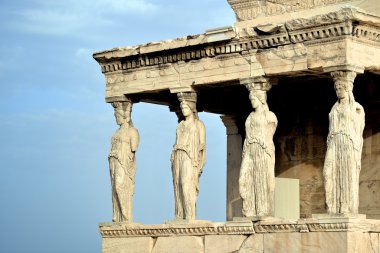 Caryatides at Acropolis of Athens clipart