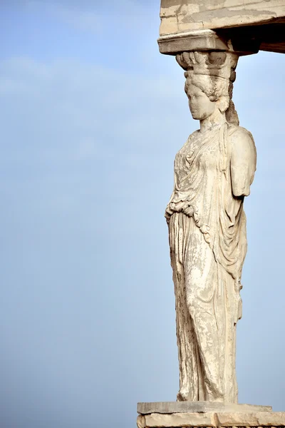 Caryatide à l'Acropole d'Athènes — Photo