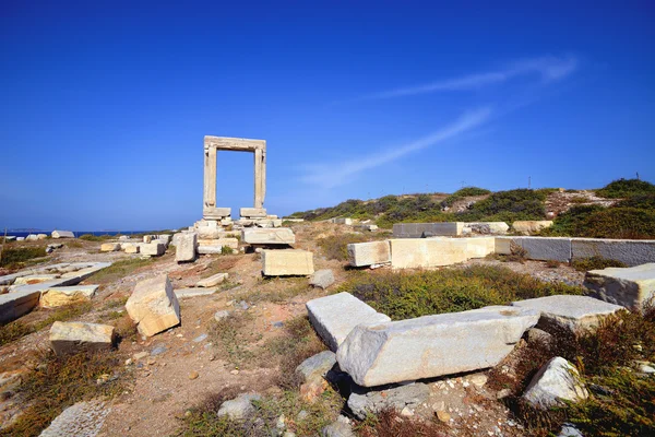 Portara Наксос — стокове фото