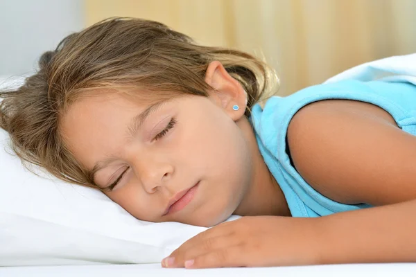 Dolci sogni, ragazza che dorme — Foto Stock