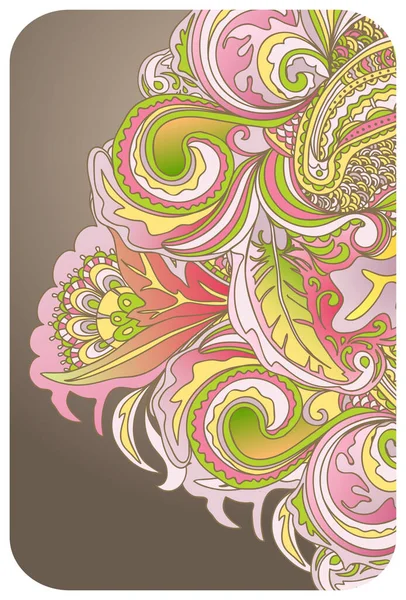 Цветочная Карта Приглашение Шаблон Баннера Пустым Пространством Векторная Иллюстрация Абстрактная — стоковый вектор