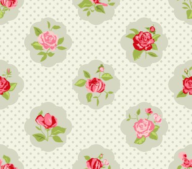 shabby chic gül arka plan 