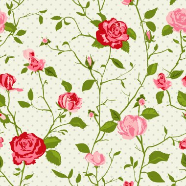 shabby chic gül arka plan 