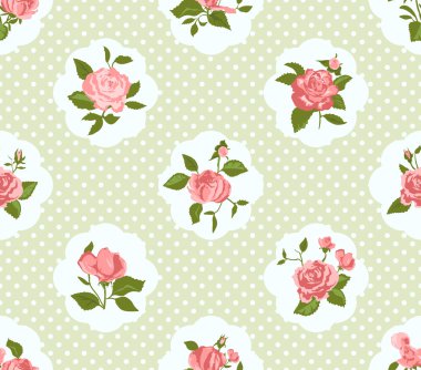 shabby chic gül arka plan 