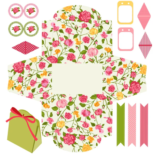 Cottage chique partij set — Stockvector