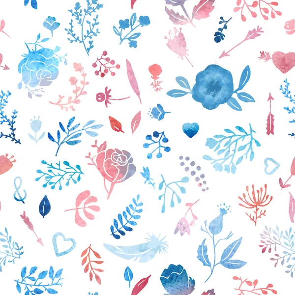 Aquarelle motif nature — Image vectorielle