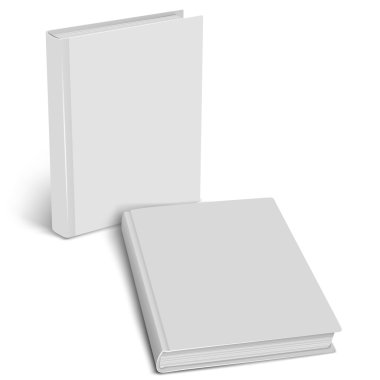Kapalı kitap mockup. Boş kapak. 