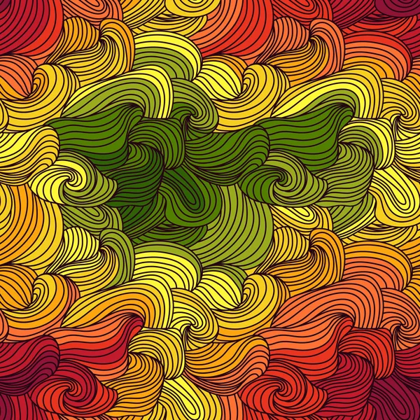 Abstract handritade doodles mönster — Stock vektor