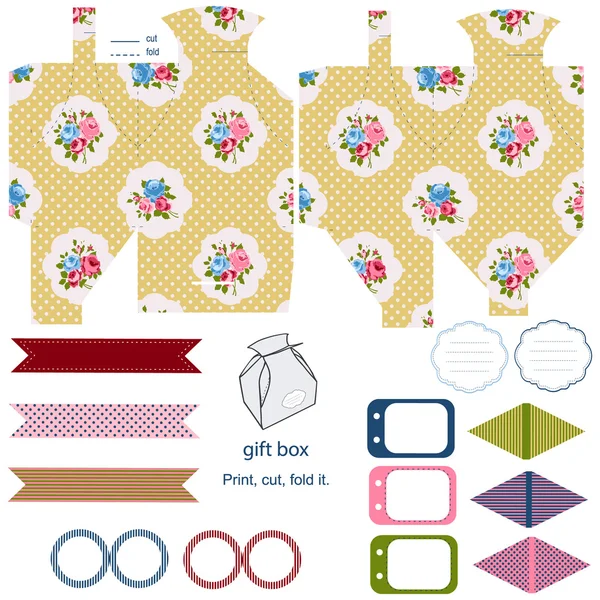 Cottage chique partij set — Stockvector