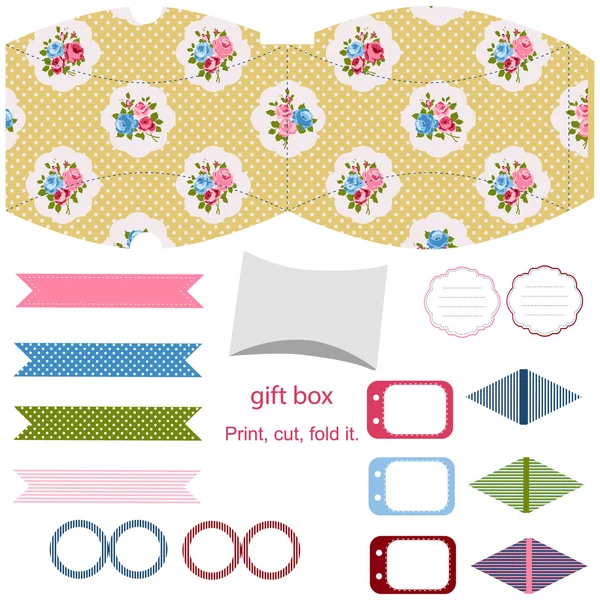 Cottage chique partij set — Stockvector