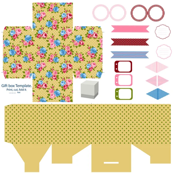 Cottage chique partij set — Stockvector