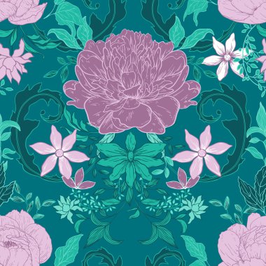 Vintage çiçek arka plan