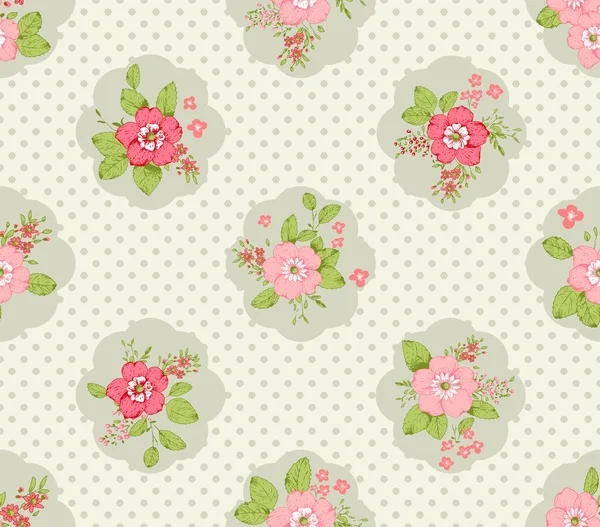 Shabby chic rose background — Stock Vector