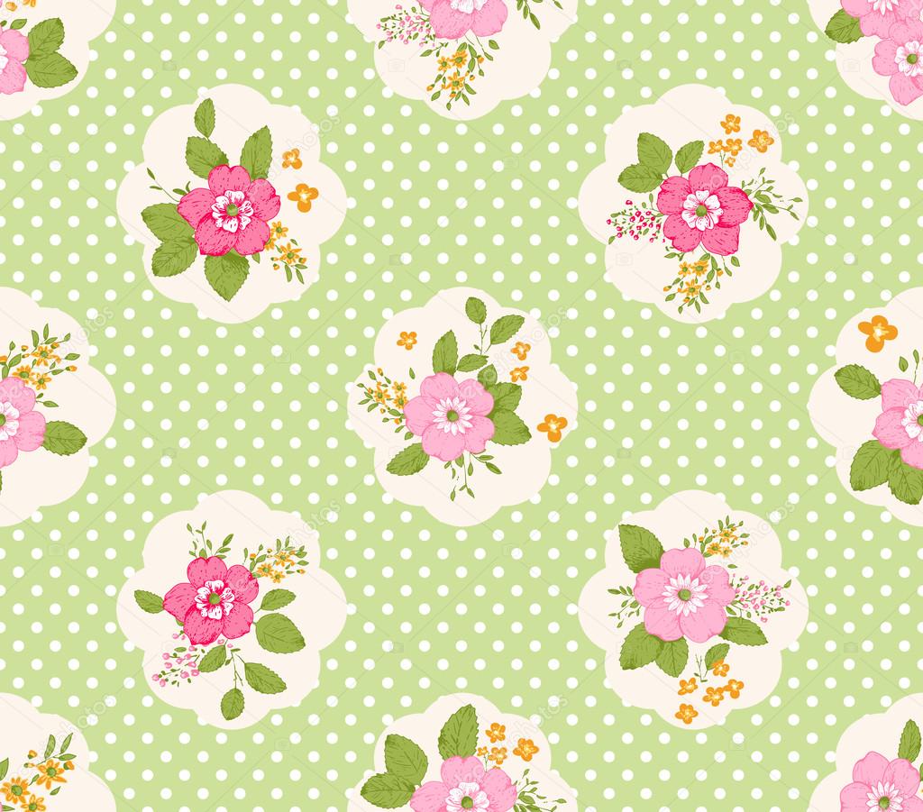 Shabby chic rose background