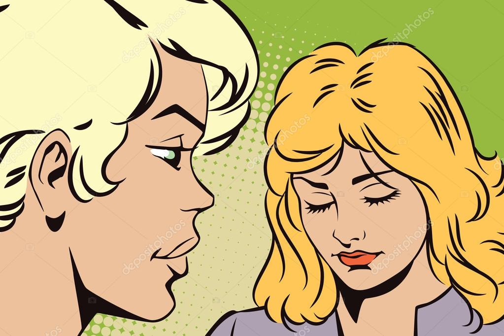 Vintage girl talking dirty