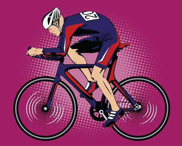 Deportes de verano. Ciclismo — Vector de stock