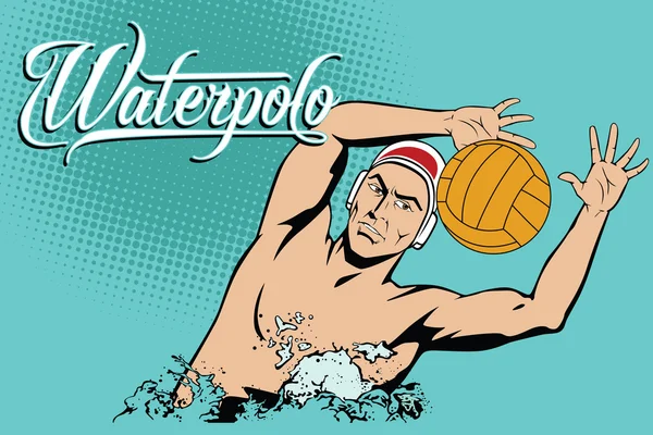 Summer kinds of sports. Water polo — Stock Vector