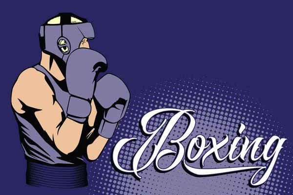 Des sports d'été. Boxe — Image vectorielle