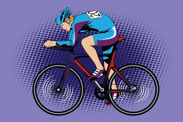 Deportes de verano. Ciclismo — Vector de stock