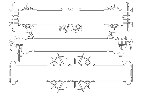 Vector abstracte kader van de afhankelijke bloemen en planten — Stockvector