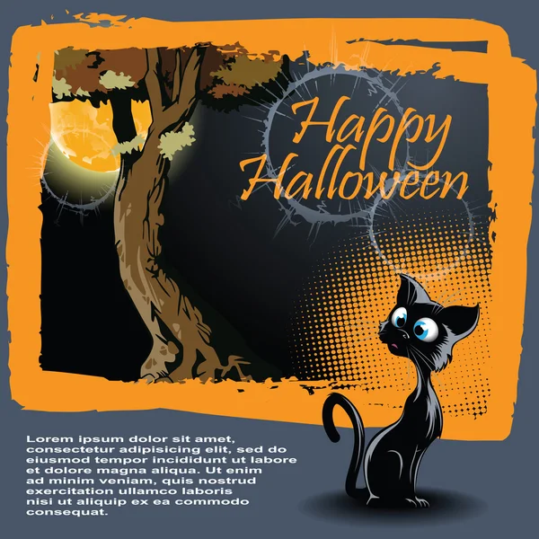 Vektör arka plan üzerinde Halloween Tema — Stok Vektör