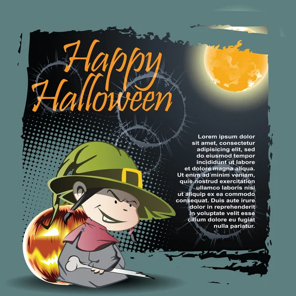 Vector háttér a témája a Halloween — Stock Vector