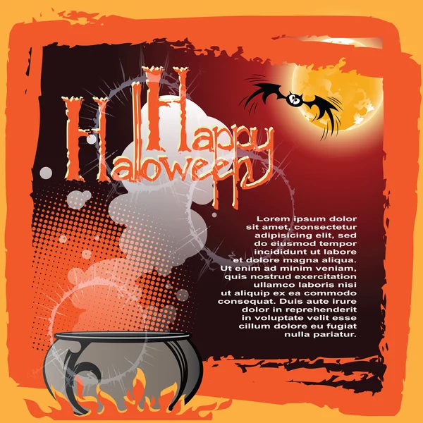 Vector háttér a témája a Halloween — Stock Vector