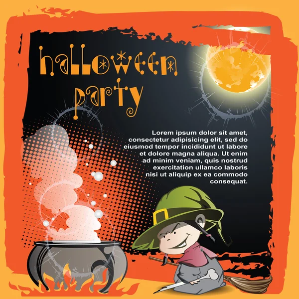 Tło wektor na temat Halloween — Wektor stockowy