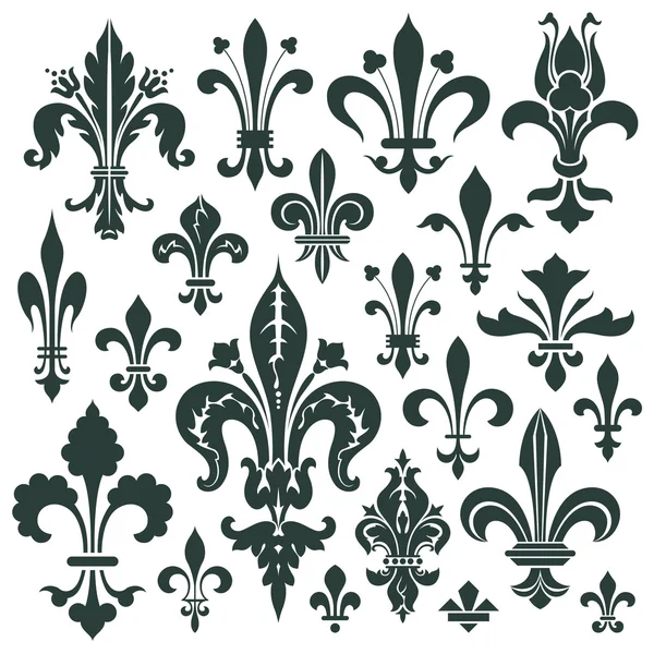 Vektor som heraldisk Lilja för dekoration och design — Stock vektor