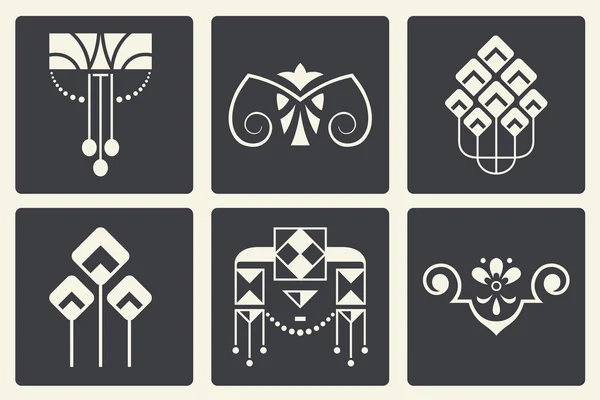 Vetor ornamentos abstratos para design de produtos impressos e web — Vetor de Stock