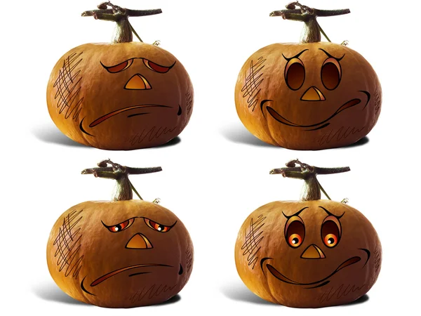 Pumpkin For Halloween Painted children. — Stock Photo, Image