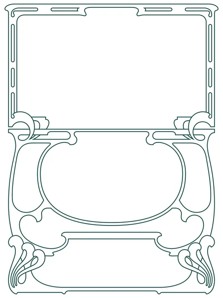 Vector abstracte kader van de afhankelijke lijnen — Stockvector