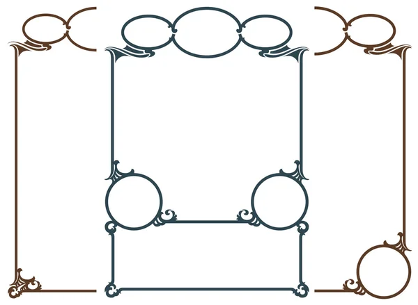 Marco abstracto vectorial de las flores y plantas encuadernadas — Archivo Imágenes Vectoriales