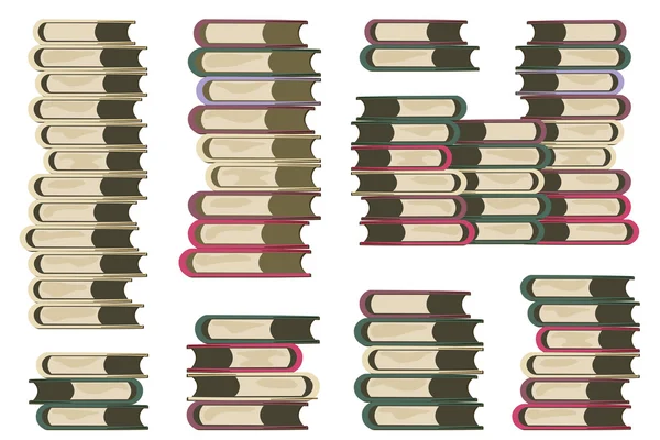 Stock Illustratie. Stapels boeken — Stockvector